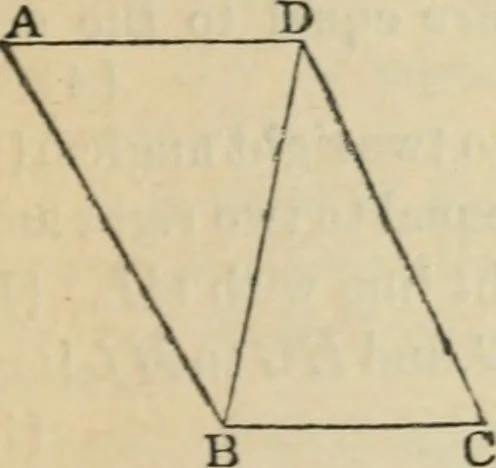 An illustration from The elements of Euclid for the use of schools and colleges : comprising the first two books and portions of the eleventh and twelfth books; with notes and exercises, 1880, leaf 52