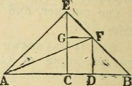 An illustration from The elements of Euclid for the use of schools and colleges : comprising the first two books and portions of the eleventh and twelfth books; with notes and exercises, 1880, leaf 67