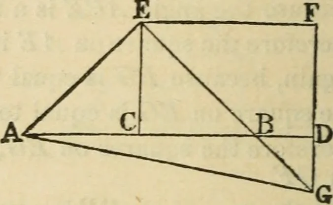 An illustration from The elements of Euclid for the use of schools and colleges : comprising the first two books and portions of the eleventh and twelfth books; with notes and exercises, 1880, leaf 69