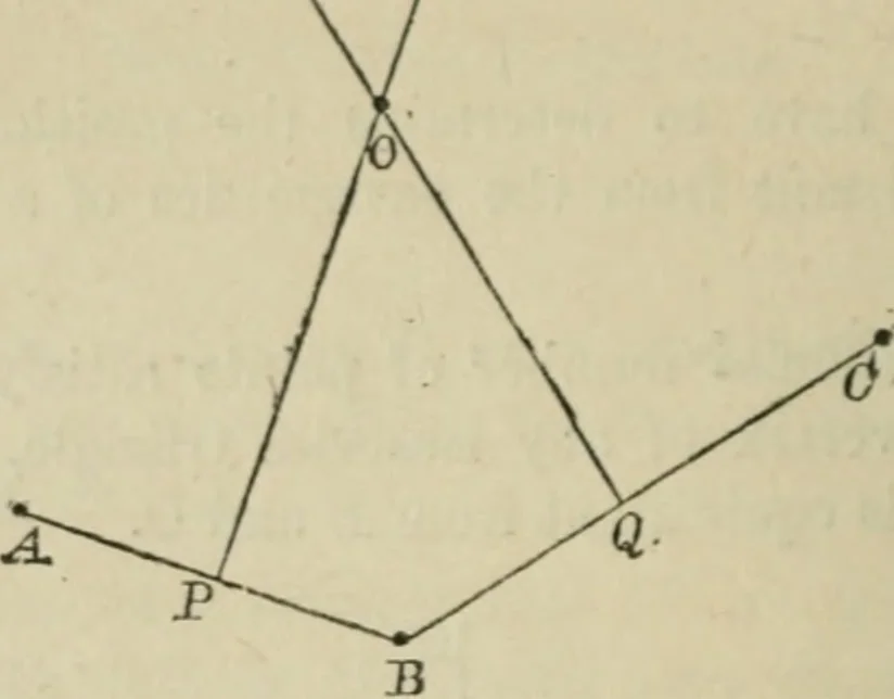 An illustration from Elements of geometry, containing books I and II with exercises and notes, 1882, leaf 111