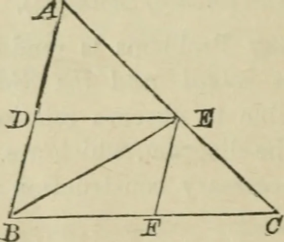 An illustration from Elements of geometry, containing books I and II with exercises and notes, 1882, leaf 113
