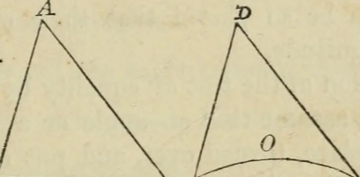 An illustration from Elements of geometry, containing books I and II with exercises and notes, 1882, leaf 20