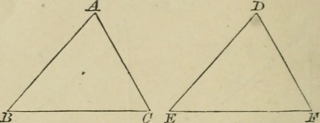 An illustration from Elements of geometry, containing books I and II with exercises and notes, 1882, leaf 25