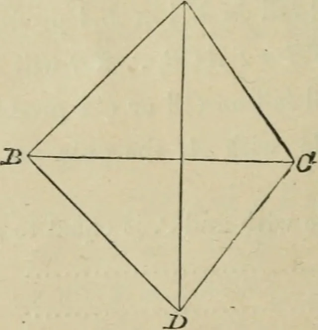 An illustration from Elements of geometry, containing books I and II with exercises and notes, 1882, leaf 25