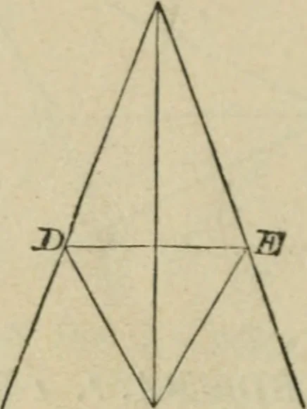 An illustration from Elements of geometry, containing books I and II with exercises and notes, 1882, leaf 27