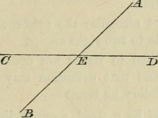 An illustration from Elements of geometry, containing books I and II with exercises and notes, 1882, leaf 34
