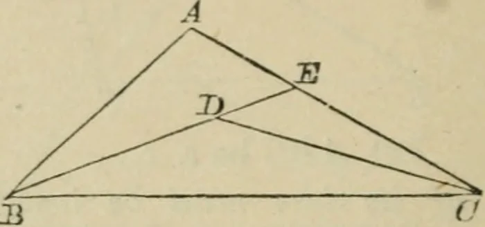 An illustration from Elements of geometry, containing books I and II with exercises and notes, 1882, leaf 41
