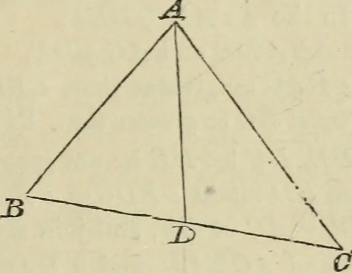An illustration from Elements of geometry, containing books I and II with exercises and notes, 1882, leaf 44