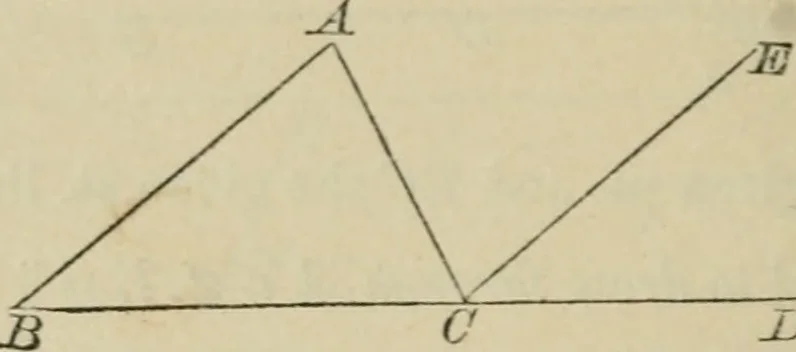 An illustration from Elements of geometry, containing books I and II with exercises and notes, 1882, leaf 59