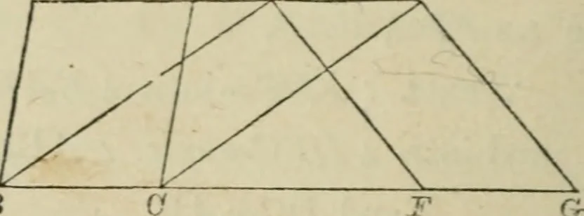 An illustration from Elements of geometry, containing books I and II with exercises and notes, 1882, leaf 69
