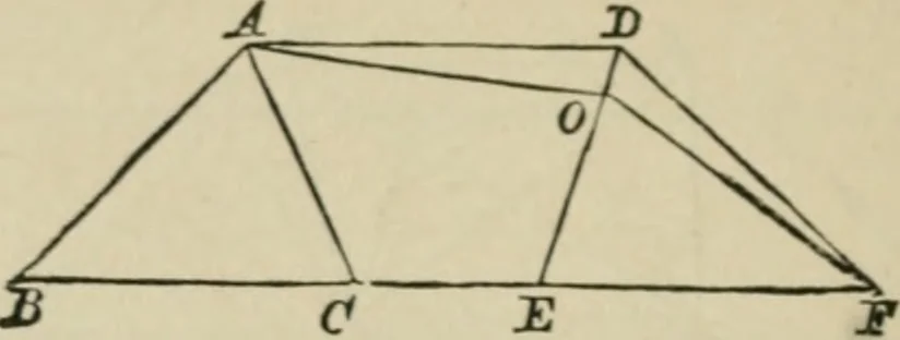 An illustration from Elements of geometry, containing books I and II with exercises and notes, 1882, leaf 73