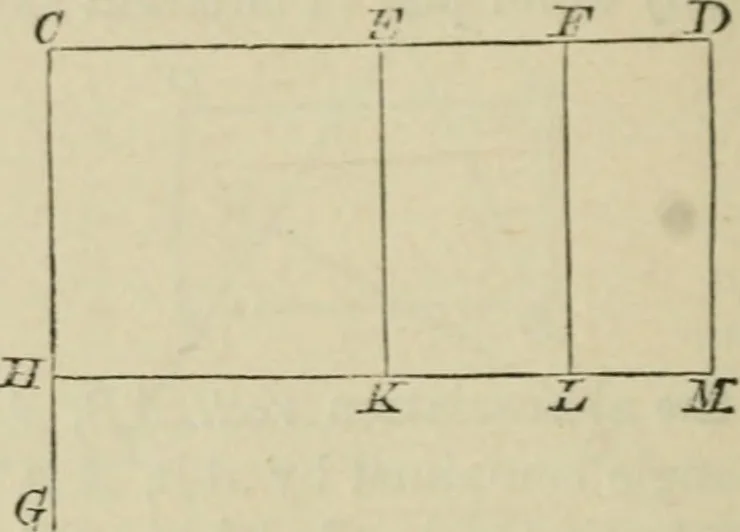 An illustration from Elements of geometry, containing books I and II with exercises and notes, 1882, leaf 85
