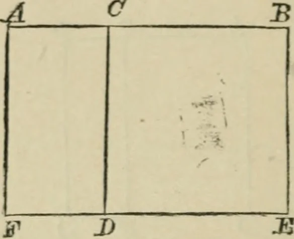 An illustration from Elements of geometry, containing books I and II with exercises and notes, 1882, leaf 87