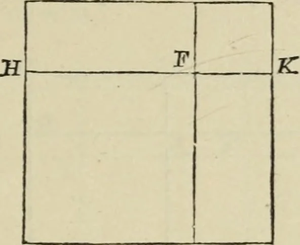 An illustration from Elements of geometry, containing books I and II with exercises and notes, 1882, leaf 88