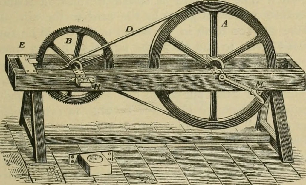 An illustration from Physics, 1881, leaf 70