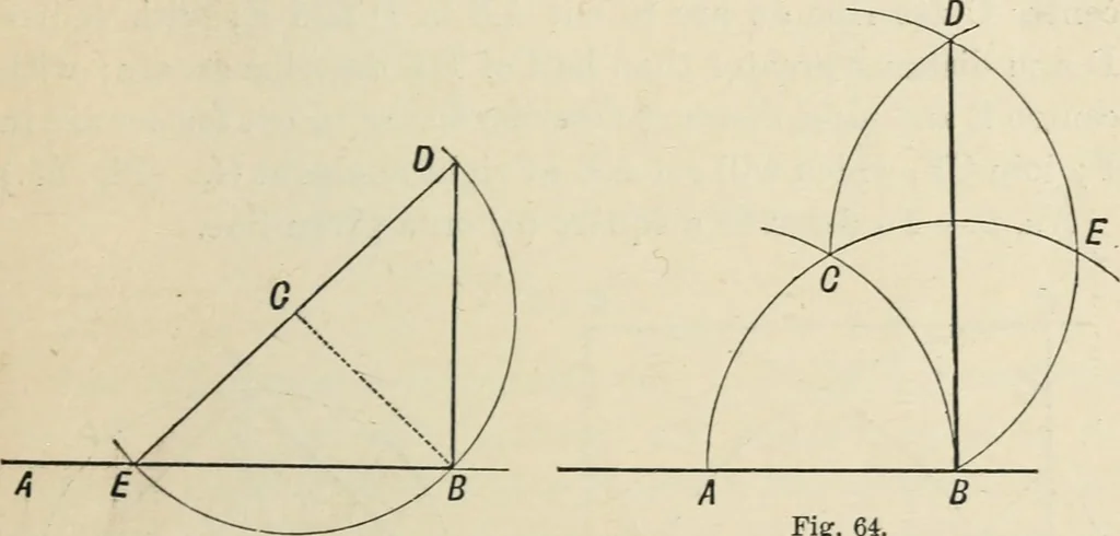 An illustration from Perspective and geometrical drawing : adapted to the use of candidates for second and third-class teachers' certificates, 1887, leaf 110