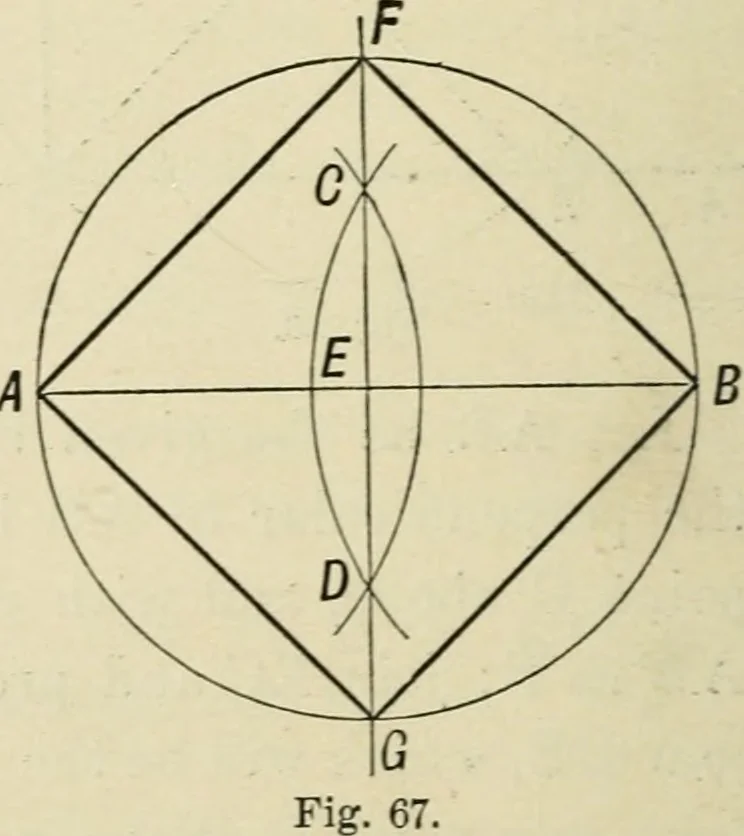 An illustration from Perspective and geometrical drawing : adapted to the use of candidates for second and third-class teachers' certificates, 1887, leaf 111