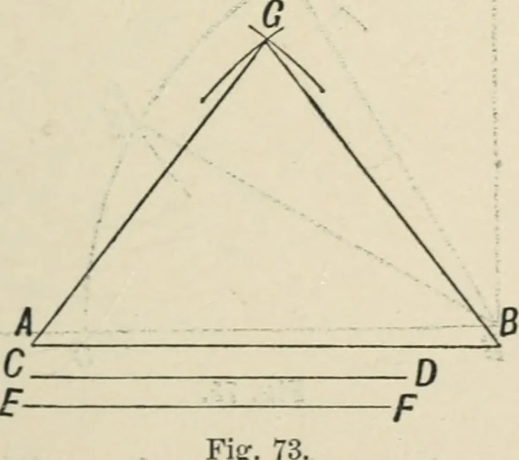 An illustration from Perspective and geometrical drawing : adapted to the use of candidates for second and third-class teachers' certificates, 1887, leaf 114