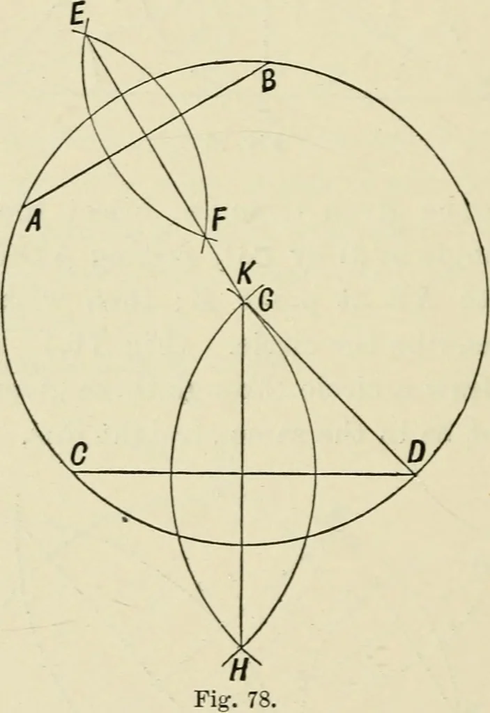 An illustration from Perspective and geometrical drawing : adapted to the use of candidates for second and third-class teachers' certificates, 1887, leaf 117