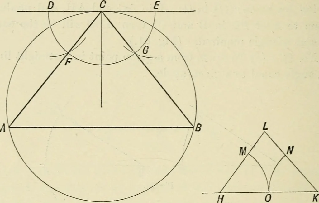 An illustration from Perspective and geometrical drawing : adapted to the use of candidates for second and third-class teachers' certificates, 1887, leaf 121