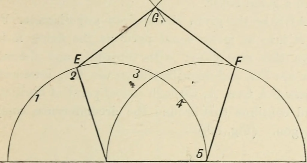 An illustration from Perspective and geometrical drawing : adapted to the use of candidates for second and third-class teachers' certificates, 1887, leaf 124