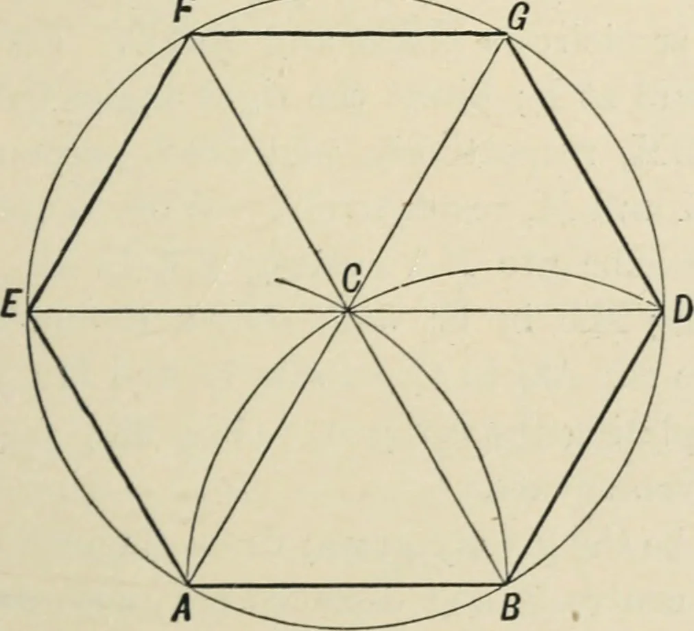 An illustration from Perspective and geometrical drawing : adapted to the use of candidates for second and third-class teachers' certificates, 1887, leaf 126
