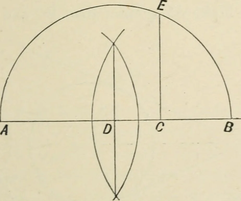 An illustration from Perspective and geometrical drawing : adapted to the use of candidates for second and third-class teachers' certificates, 1887, leaf 134