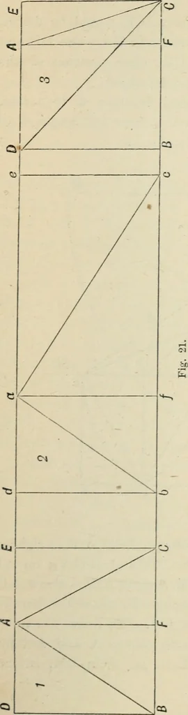 An illustration from Perspective and geometrical drawing : adapted to the use of candidates for second and third-class teachers' certificates, 1887, leaf 44