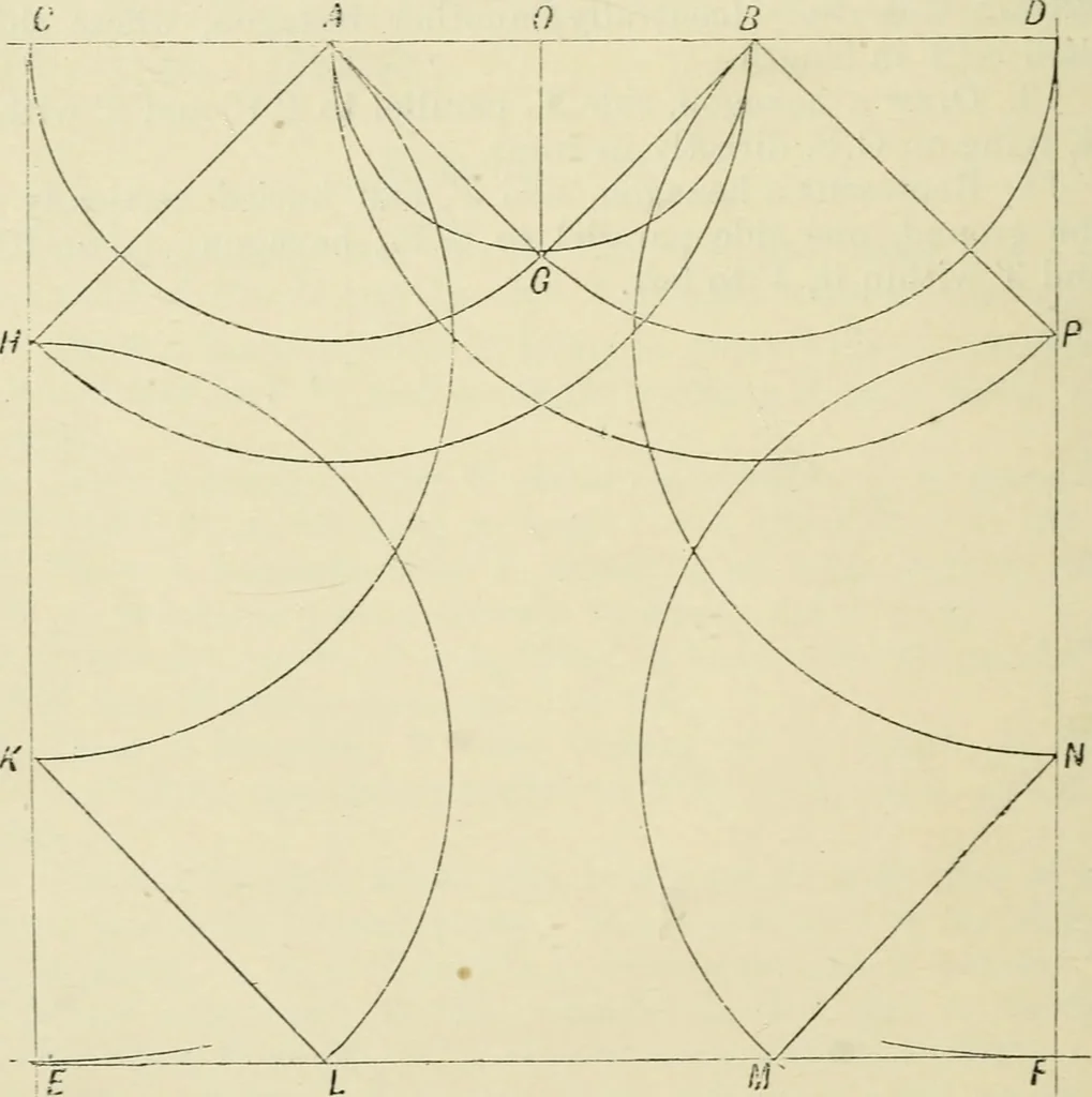 An illustration from Perspective and geometrical drawing : adapted to the use of candidates for second and third-class teachers' certificates, 1887, leaf 59