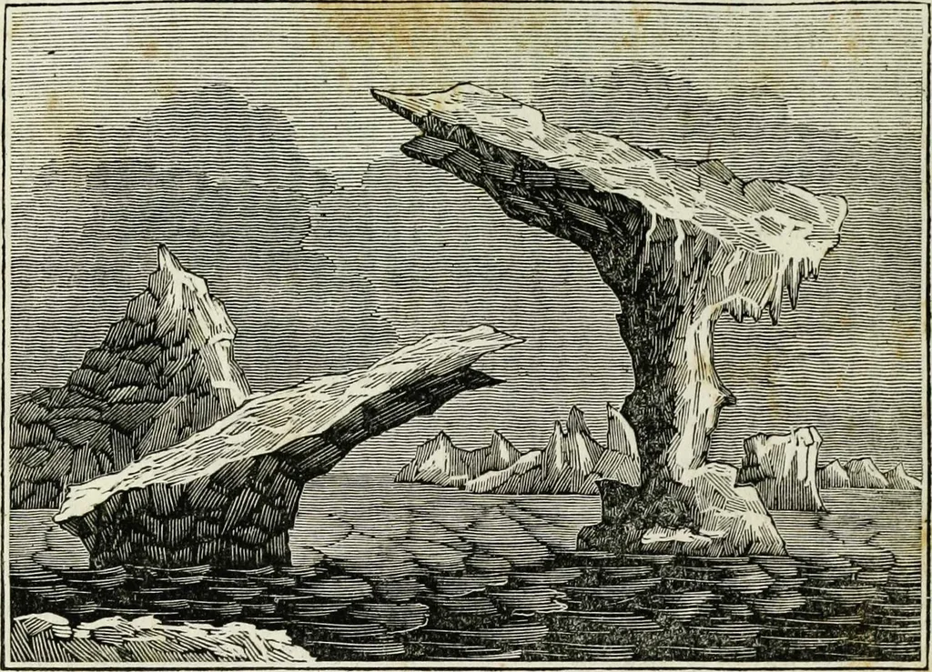 An illustration from The tongue of time, and star of the states: [electronic resource]: a system of human nature, with the phenomena of the heavens and earth. : American antiquities, remains of giants, geology, volcanoes, Egyptian and Indian magic, diet, dress, drinks, diseases, sleep, somnambulism, trances, resuscitation. : Also an account of persons with two souls, and of five persons who told colors by the touch, 1840, leaf 118