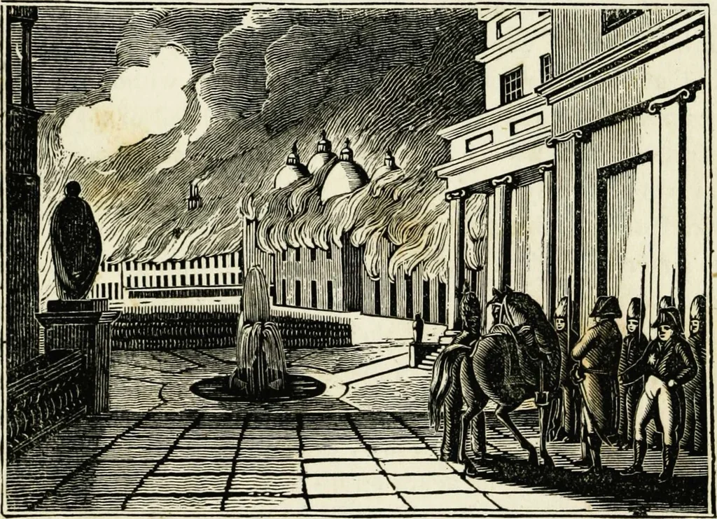An illustration from The tongue of time, and star of the states: [electronic resource]: a system of human nature, with the phenomena of the heavens and earth. : American antiquities, remains of giants, geology, volcanoes, Egyptian and Indian magic, diet, dress, drinks, diseases, sleep, somnambulism, trances, resuscitation. : Also an account of persons with two souls, and of five persons who told colors by the touch, 1840, leaf 283