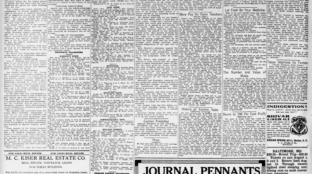 An illustration from 1913 July 30 Atlanta Journal 22 Pages Georgia, 1913, leaf 19