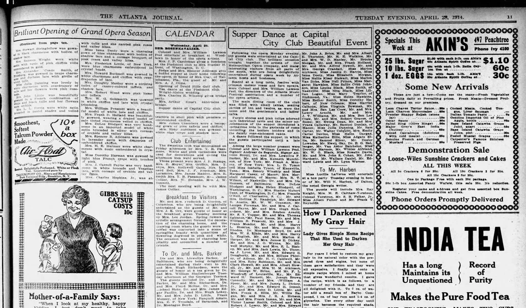 An illustration from 1914 April 28 Atlanta Journal 20 Pages Georgia, 1914, leaf 10