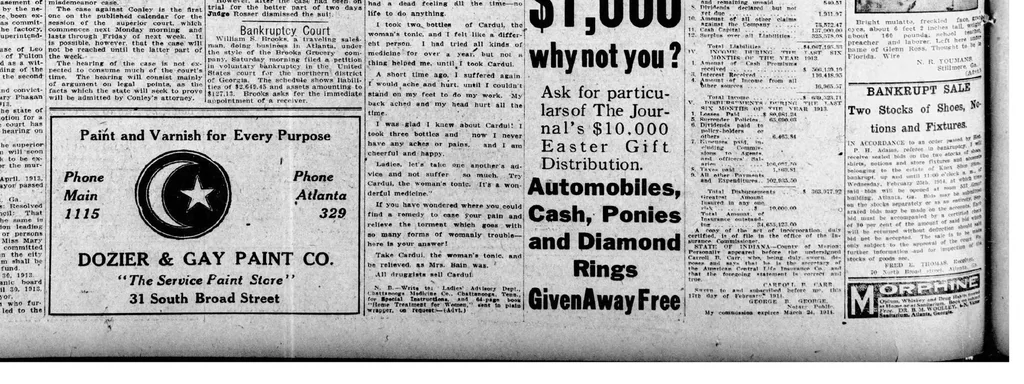 An illustration from 1914 February 21 Atlanta Journal 12 Pages Georgia, 1914, leaf 11