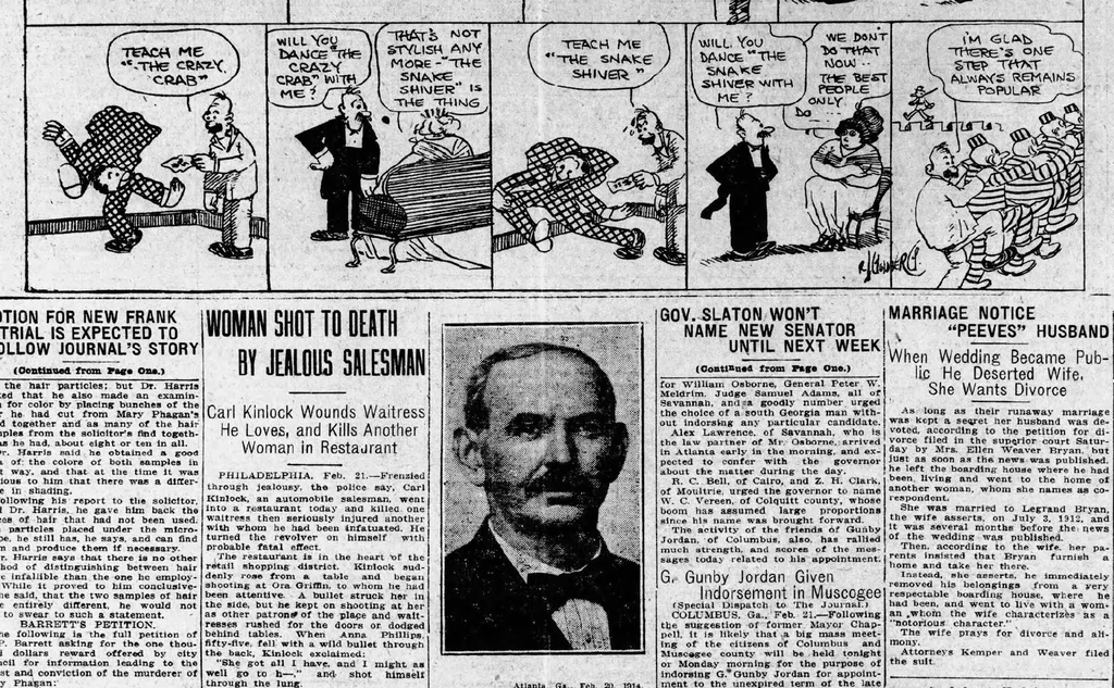 An illustration from 1914 February 21 Atlanta Journal 12 Pages Georgia, 1914, leaf 11