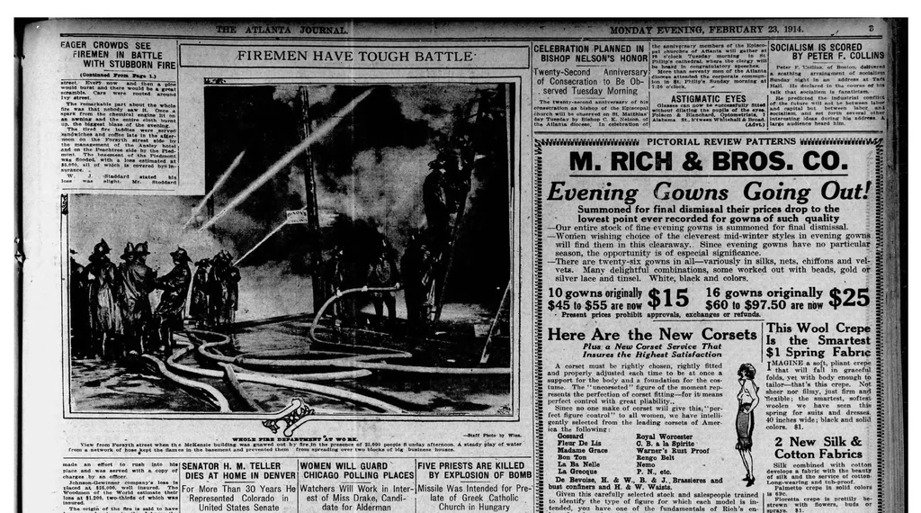 An illustration from 1914 February 23 Atlanta Journal 16 Pages Georgia, 1914, leaf 2