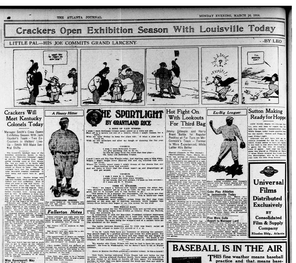 An illustration from 1914 March 16 Atlanta Journal 18 Pages Georgia, 1914, leaf 11