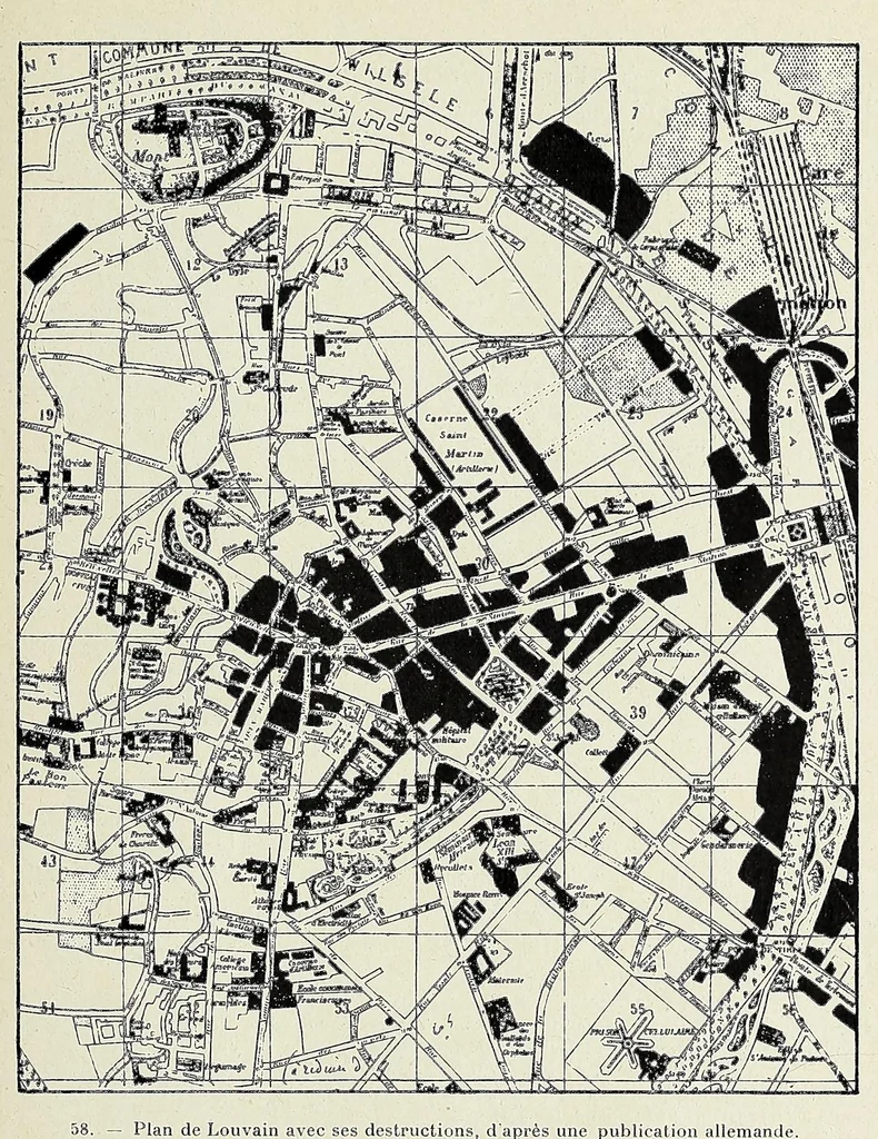 An illustration from 1914-1916. La guerre et les oeuvres d'art en Belgique, 1917, leaf 111