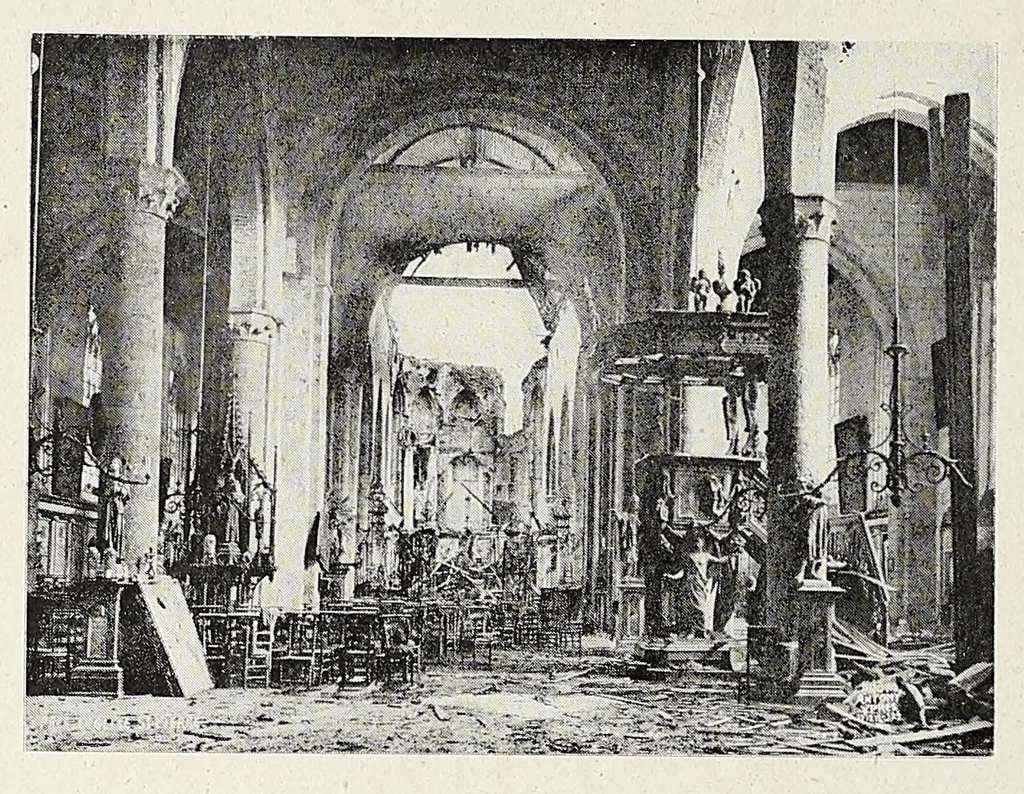 An illustration from 1914-1916. La guerre et les oeuvres d'art en Belgique, 1917, leaf 162