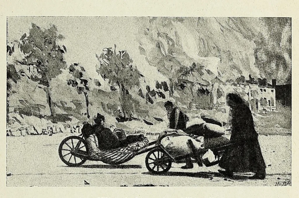 An illustration from 1914-1916. La guerre et les oeuvres d'art en Belgique, 1917, leaf 21