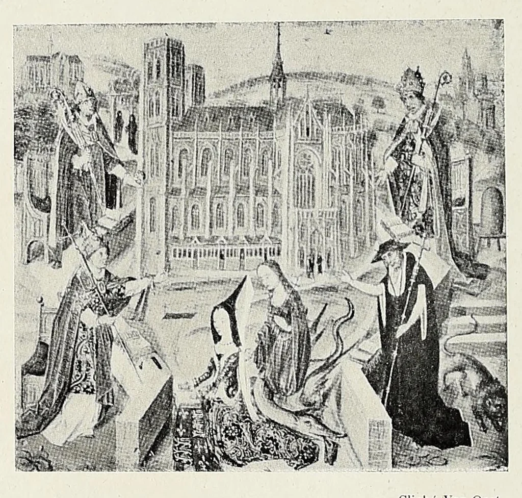 An illustration from 1914-1916. La guerre et les oeuvres d'art en Belgique, 1917, leaf 34