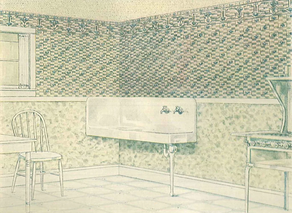 An illustration from 1917 home decoration book, 1917, leaf 15