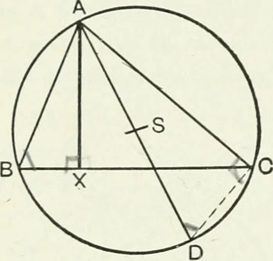 An illustration from Advanced geometry for high schools : synthetic and analytical, 1919, leaf 31
