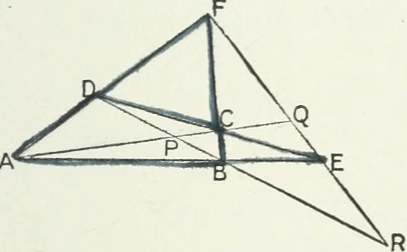 An illustration from Advanced geometry for high schools : synthetic and analytical, 1919, leaf 62
