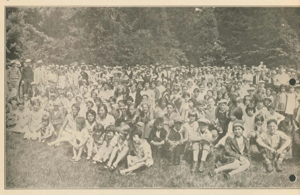 An illustration from Pepperell Manufacturing Company employee magazine, 1929–1930, 1929, leaf 80