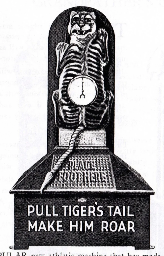 An illustration from ~1930 Exhibit Amusement Machines Exhibit Supply Catalog, 1930, leaf 12