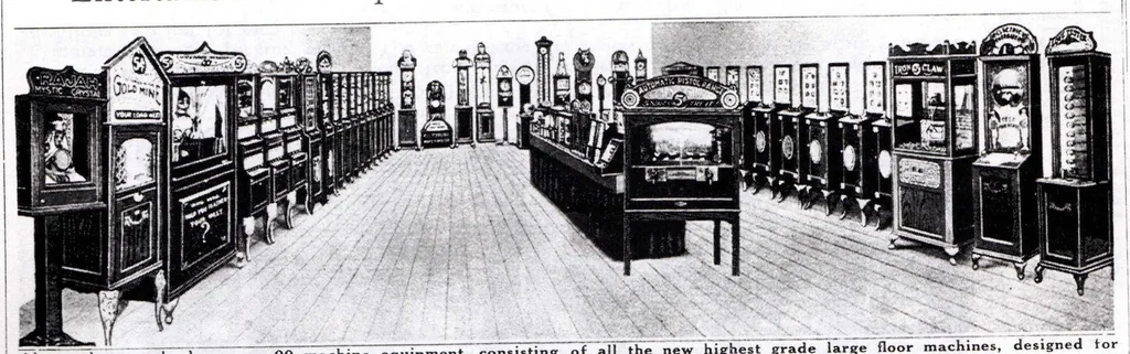 An illustration from ~1930 Exhibit Amusement Machines Exhibit Supply Catalog, 1930, leaf 27