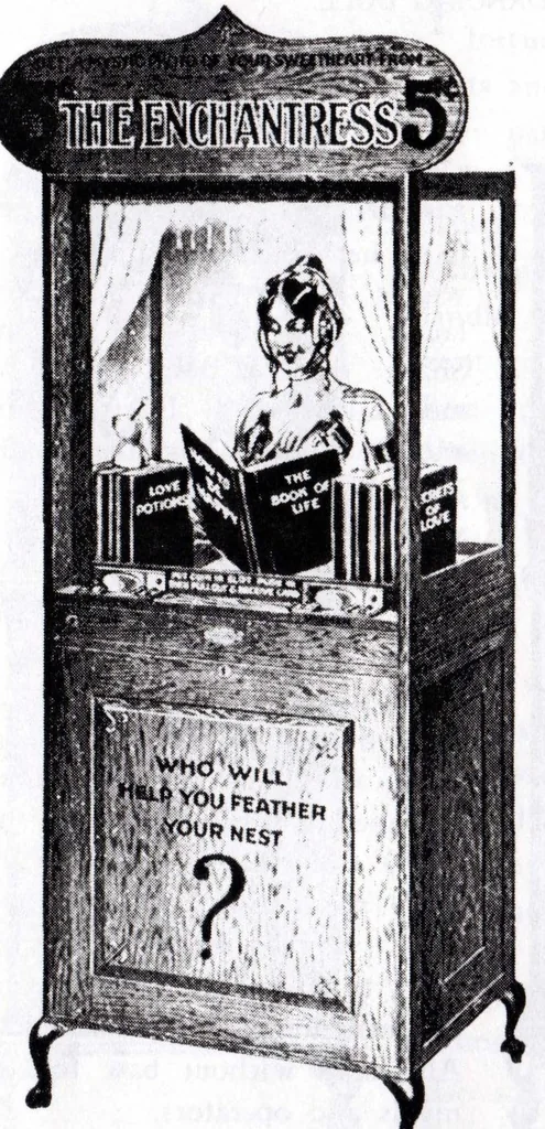 An illustration from ~1930 Exhibit Amusement Machines Exhibit Supply Catalog, 1930, leaf 7