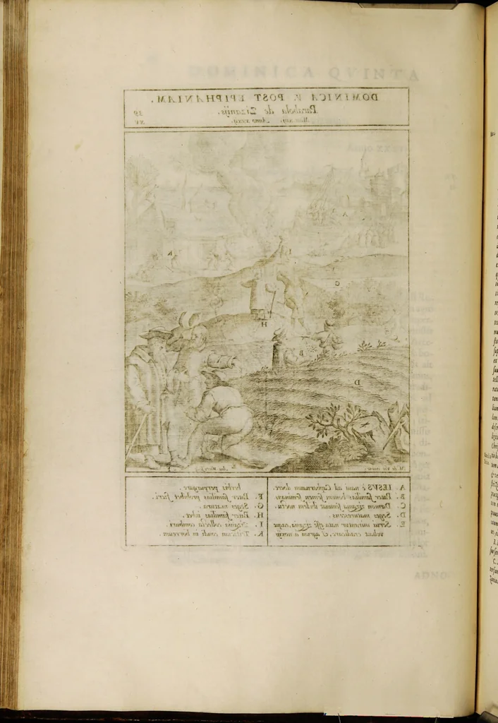 An illustration from Adnotationes et meditationes in Euangelia quae in sacrosancto Missae sacrificio toto anno leguntur: cum eorundem Euangeliorum concordantia, 1607, leaf 110