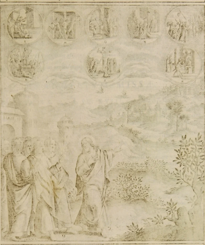 An illustration from Adnotationes et meditationes in Euangelia quae in sacrosancto Missae sacrificio toto anno leguntur: cum eorundem Euangeliorum concordantia, 1607, leaf 125
